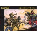 Figurines maquettes Samouraï et Ninja, Japon médiéval