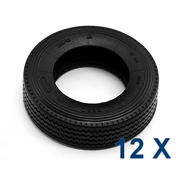 50 Mini Pneus Caoutchouc ZEZEFUFU - 1/32, 20mm Diamètre, 8mm Largeur