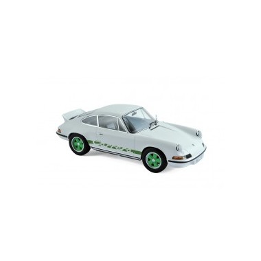 Miniature Porsche 911 RS 1973 - White & Green deco Miniature Porsche 911 RS 1973 - White & Green deco