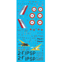 Décalques 1/48  Dassault Mirage IIIB des Chevaliers du Ciel Côte d'Or