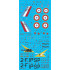 Berna Decals  BERN48-156 - Décalques 1/48  Dassault Mirage IIIB des Chevaliers du Ciel Côte d'Or