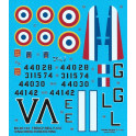 Décalques 1/48  French Bell P-63C KINGCOBRA in Indochina