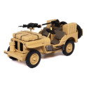 Miniature JEEP WILLIS BRITISH SAS avec arme VICKERS K