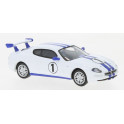 Miniature Maserati 3200 GT Trofeo, blanche avec bandes bleue