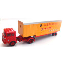 Miniature Semi-remorque avec tracteur Berliet TRK 10, Pinder Jean Richard, bétaillère éléphants