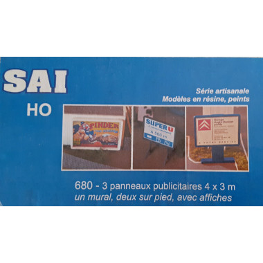 Maquettes publicitaires 3 panneaux 