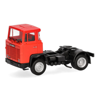 Miniature Tracteur rigide Scania 111 à 2 essieux, rouge signalisation