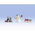 Figurines Enfants à la neige