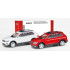 Herpa HERP013109-002 - Miniature VW Tiguan avec rampe gyrophare, MiniKit (lot de 2)