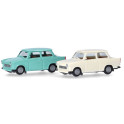 Miniature Trabant 601 Limousine, MiniKit (lot de 2)
