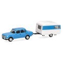 Miniature Wartburg 353 '82 Berline avec caravane Qek