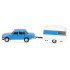 Herpa HERP028585-002 - Miniature Wartburg 353 '82 Berline avec caravane Qek