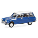 Citroën AMI 6 Break, bleu Gentiane toit blanc