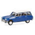Herpa HERP038959-002 - Citroën AMI 6 Break, bleu Gentiane toit blanc