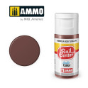 AMMO R-0009 - Rouge Terre de Sienne, Peinture acrylique Rail Center, 15 ml