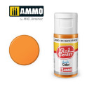 AMMO R-0010 - Orange pour Wagon Réfrigéré, Peinture acrylique Rail Center, 15 ml