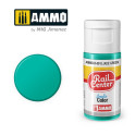 AMMO R-0018 - Vert Jade, Peinture acrylique Rail Center, 15 ml