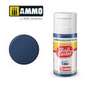AMMO R-0020 - Bleu Foncé, Peinture acrylique Rail Center, 15 ml