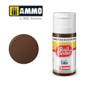 AMMO R-0023 - Brun Chaudière, Peinture acrylique Rail Center, 15 ml