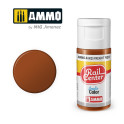 AMMO R-0025 - Rouge pour Wagon de Marchandises, Peinture acrylique Rail Center, 15 ml