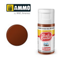 AMMO R-0029 - Brun Rougeâtre, Peinture acrylique Rail Center, 15 ml