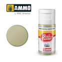 AMMO R-0034 - Gris Verdâtre Pâle, Peinture acrylique Rail Center, 15 ml