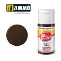AMMO R-0041 -Brun Sale, Peinture acrylique Rail Center, 15 ml