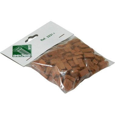 Pierres murs rouges, 200 pièces 9/11 x 6 x 7 mm