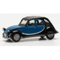 Miniature Citroen 2 CV Charleston, bleu et noir