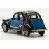Herpa HERP020817-006 - Miniature Citroen 2 CV Charleston, bleu et noir