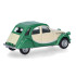 Herpa HERP020817-007 - Miniature Citroën 2CV Charleston, verte et beige