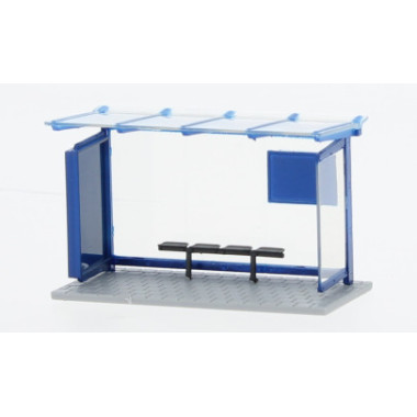 Miniature Abri de bus, bleu