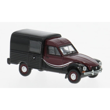 Miniature Citroen Acadiane, rouge foncé/noir 1976
