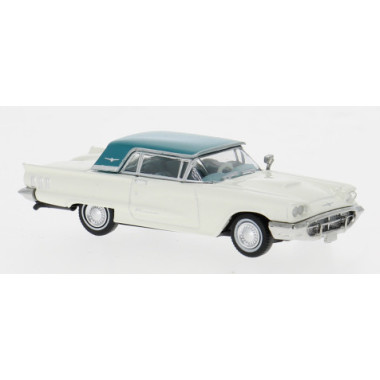 Miniature Ford Thunderbird Cabriolet, blanc/bleu, 1960