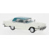 Brekina BREK18200 - Miniature Ford Thunderbird Cabriolet, blanc/bleu, 1960