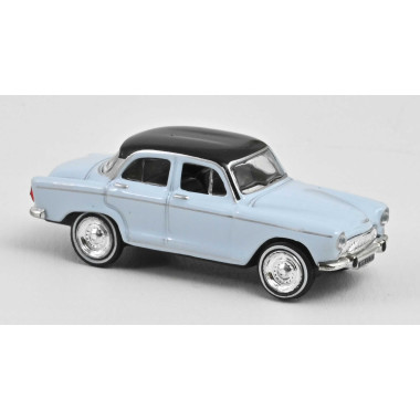Miniature Simca Aronde 1962 grise avec toit noir