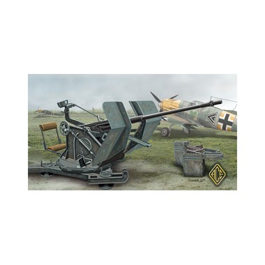 Maquette Canon anti-aérien allemand 2cm Flak 30, 2ème GM