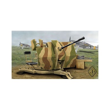 Maquette Canon anti-aérien allemand 2cm Flak 38, 2ème GM 