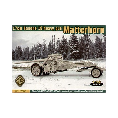 Maquette Canon lourd allemand 17 cm Kanone 18 "Matterhorn", 2ème GM
