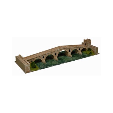 Maquette Pont la Reina à Gares, Espagne, 11ème siècle 