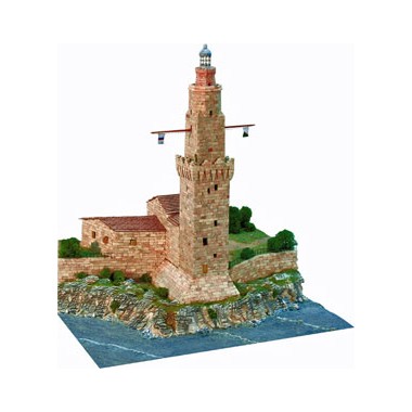 Maquette Phare de Porto Pi à Majorque, Espagne, 13ème siècle 