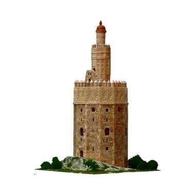 Maquette Tour de l'Or à Seville, Espagne 13ème siècle Maquette Tour de l'Or à Seville, Espagne 13ème siècle