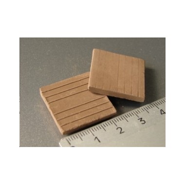 Tuiles plates ou Carreaux gris, 25 pièces 24 x 24 x 3 mm