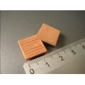 Tuiles plates ou Carreaux rouges, 150 pièces 15 x 15 x 2 mm