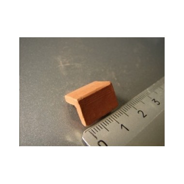 Marches d'escalier rouges, 25 pièces 15 x 13 x 8 mm