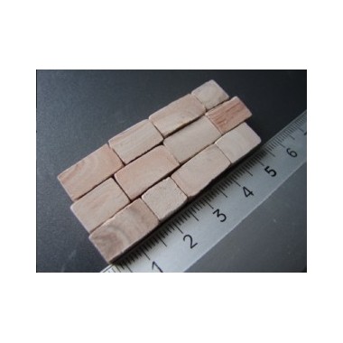 Pierres murs roses/grises, 2000 pi&egrave;ces 9/11 x 6 x 7 mm