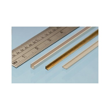 Profilé laiton en L 3 x 3 mm, longueur 305 mm