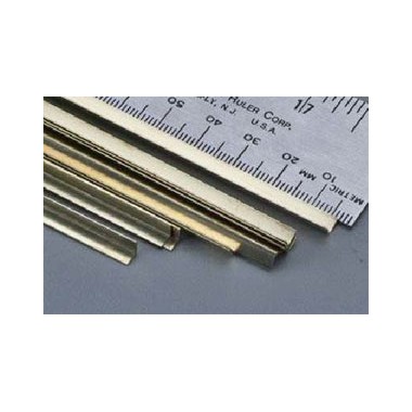 Profilé laiton en L 5 x 5 mm, longueur 305 mm 