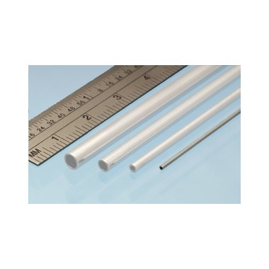 Profilé aluminium tube 1 mm / 0.5 mm, longueur 305 mm
