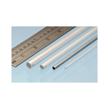 Profilé aluminium tube 2 mm / 1.1 mm, longueur 305 mm